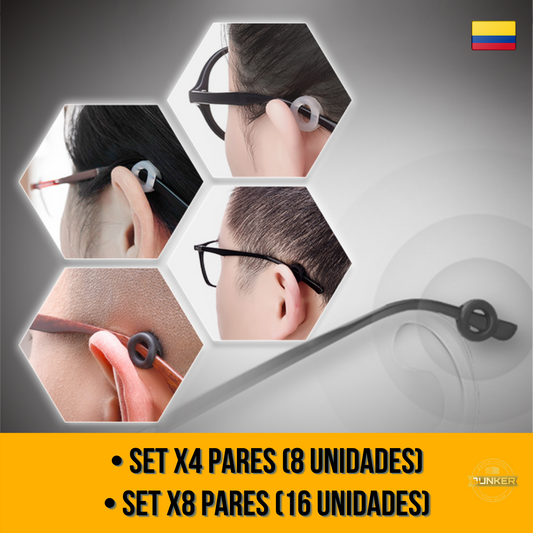 Retenedores de Gafas Anti-deslizantes (X4 PARES)